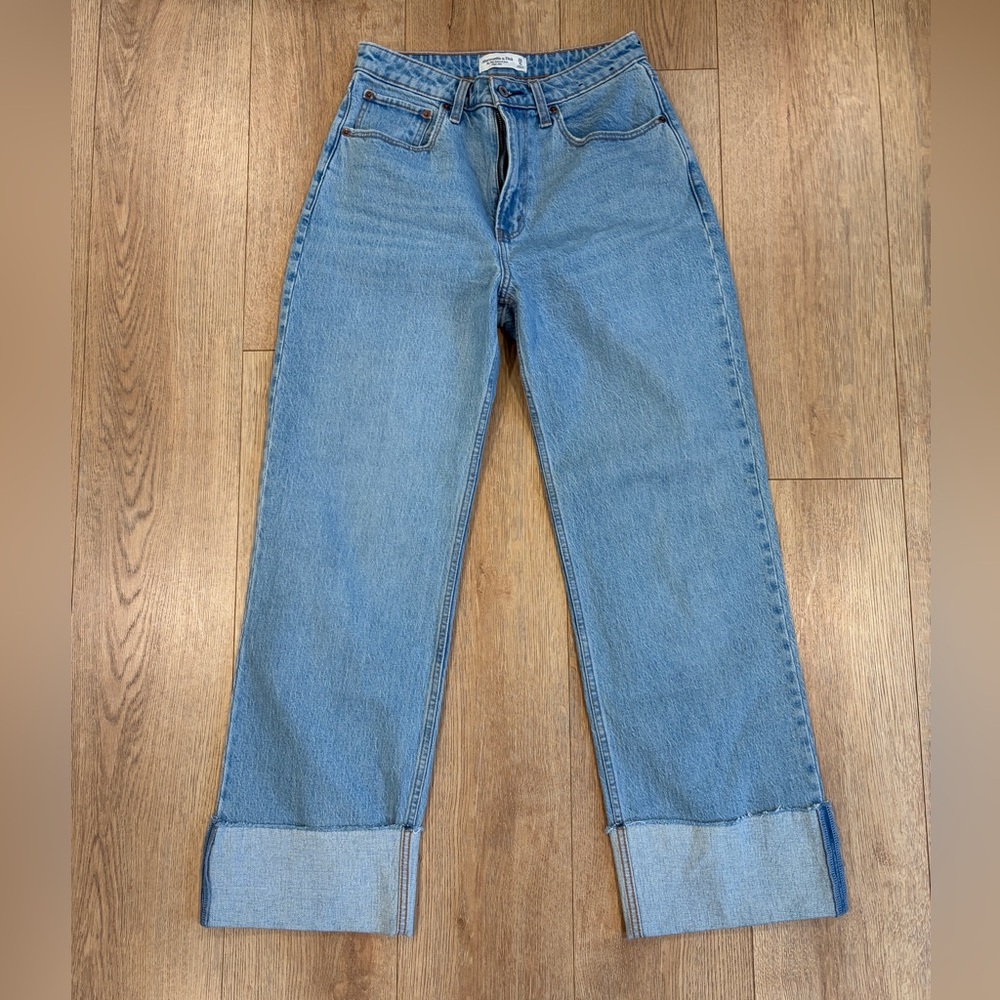Abercrombie & Fitch Light Blue Straight Leg Jeans